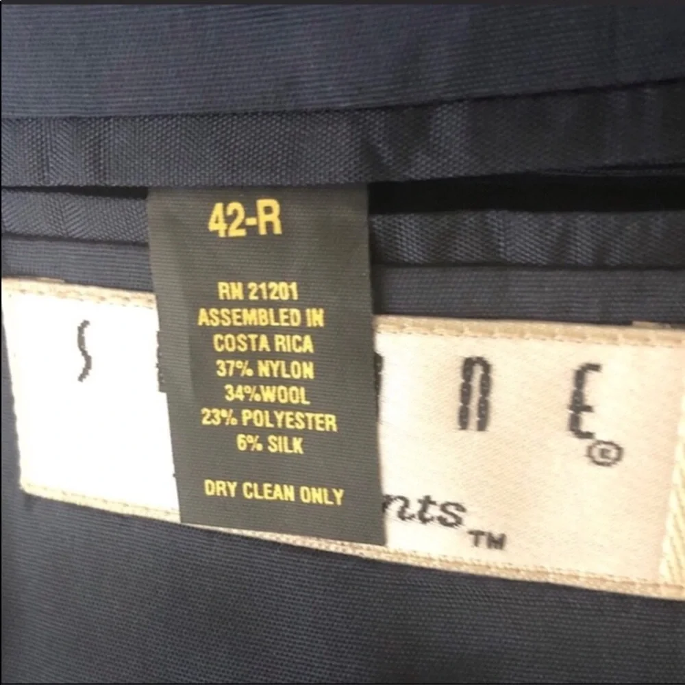 Savane Indigo Tweed Sport Coat Blue Gray 42R NWT